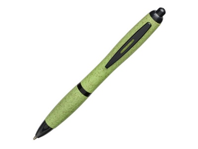 OA2003027701 Шариковая ручка Nash из пшеничной соломы с черным наконечником, зеленый