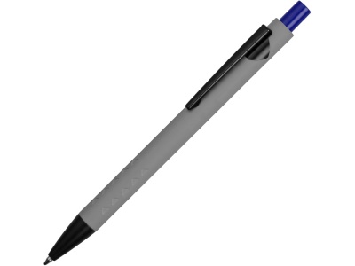 OA2003022304 Ручка металлическая soft-touch шариковая Snap, серый/черный/синий