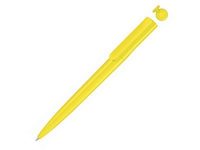 OA2003028159 Uma. Ручка шариковая пластиковая RECYCLED PET PEN switch, синий, 1 мм, желтый