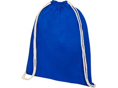 OA2102094826 Рюкзак со шнурком Oregon из хлопка плотностью 140 г/м&sup2;, синий