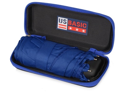 OA2003024004 US Basic. Зонт складной Frisco, механический, 5 сложений, в футляре, синий