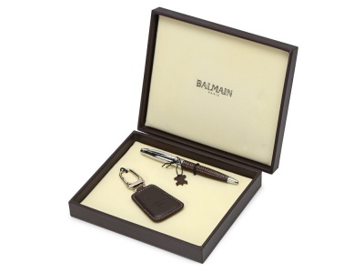 OA2102093760 Balmain. Подарочный набор Millau: ручка шариковая, брелок. Balmain, коричневый