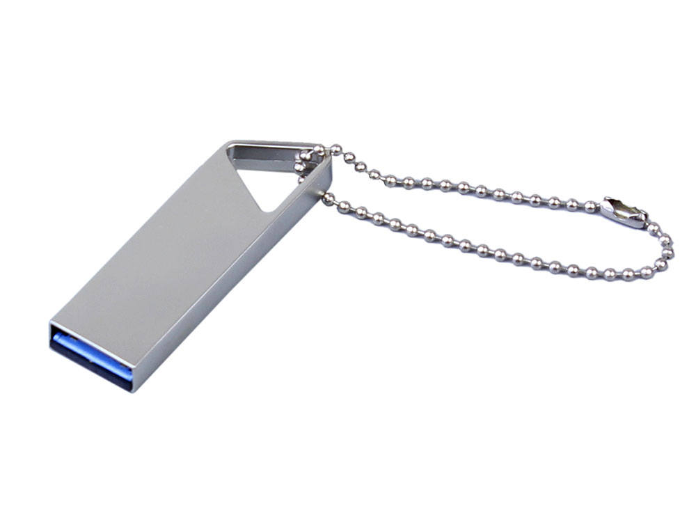 OA2408287224 USB 3.0-флешка на 128 Гб с мини чипом, компактный дизайн, отверстие треугольной формы для цепочки