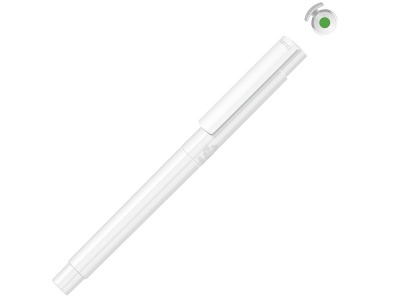 OA2102095884 Uma. Капиллярная ручка в корпусе из переработанного материала rPET RECYCLED PET PEN PRO FL, белый с салатовыми чернилами
