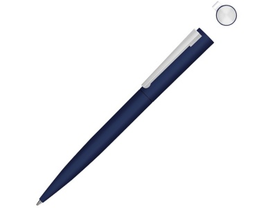 OA2102094085 Uma. Металлическая шариковая ручка soft touch Brush gum, темно-синий
