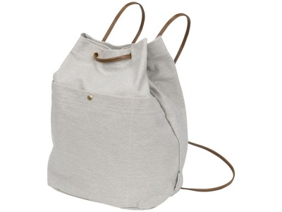 OA2003025718 Рюкзак со шнурками Harper из хлопчатобумажной парусины, светло-серый