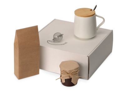 OA2102094492 Подарочный набор с чаем, кружкой, вареньем из вишни с шоколадом и коньяком и ситечком Tea Celebrati