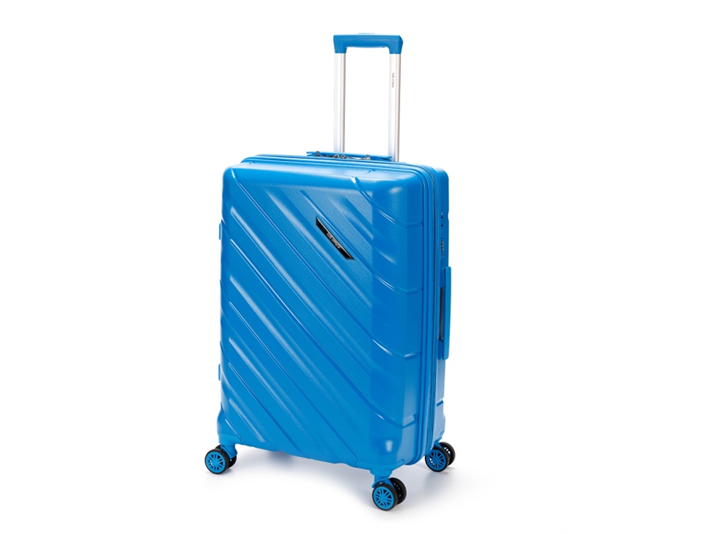 OA24082821478 Torber. Чемодан TORBER В Отпуск, синий, полипропилен, 45 х 28 х 68 см, 79 л