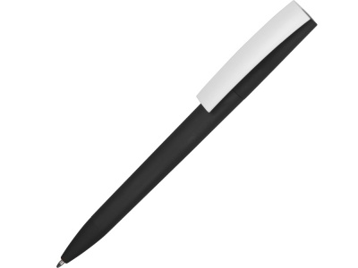 OA2003022327 Ручка пластиковая soft-touch шариковая Zorro, черный/белый