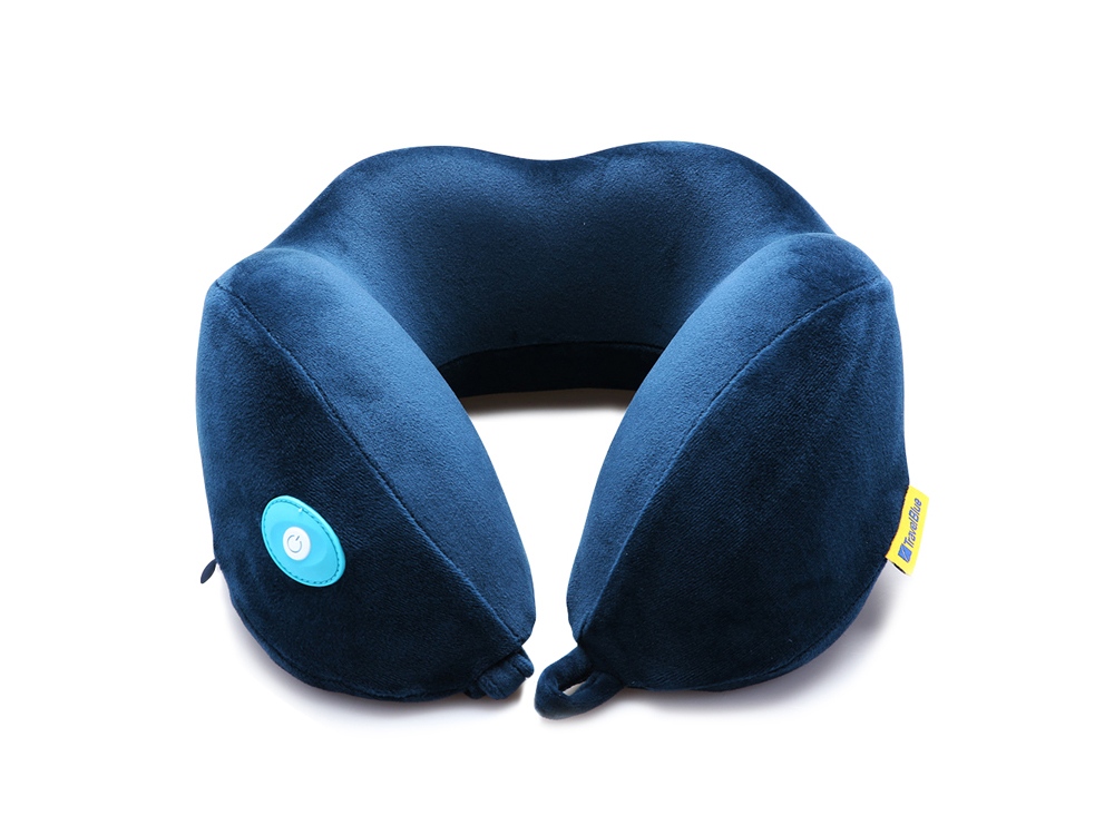 OA24082813235 Travel Blue. Подушка для путешествий со встроенным массажером Massage Tranquility Pillow, синий