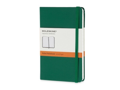 OA170122552 Moleskine. Записная книжка Moleskine Classic (в линейку) в твердой обложке, Pocket (9x14см), зеленый
