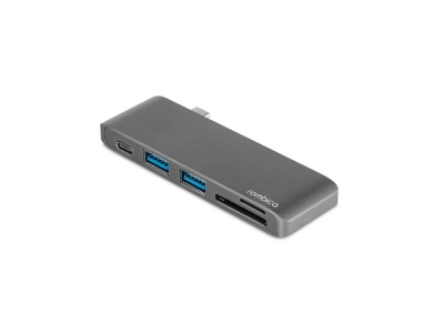 OA2102094616 ROMBICA. Сетевой USB адаптер/концентратор 5 в 1 Rombica Type-C M2, серый