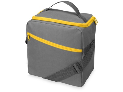 OA210209504 US Basic. Изотермическая сумка-холодильник Classic c контрастной молнией, серый/желтый