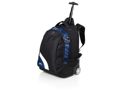 OA92BG-BLK172 Slazenger. Рюкзак Wembley на колесиках с отделением для ноутбука, черный/синий/белый