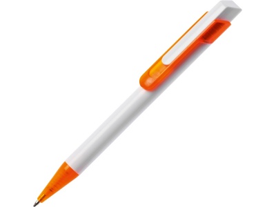 OA15093084 Ручка шариковая Бавария белая/оранжевая