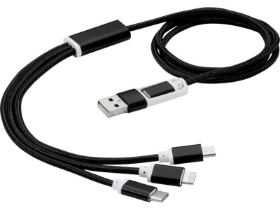 OA2102096027 Универсальный зарядный кабель 3-в-1 с двойным входом, черный