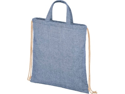 OA2102094862 Рюкзак со шнурком Pheebs из 210 г/м&sup2; переработанного хлопка, синий