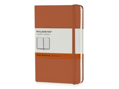 OA170122558 Moleskine. Записная книжка Moleskine Classic (в линейку) в твердой обложке, Pocket (9x14см), оранжевый коралл