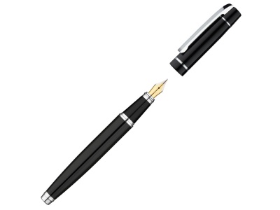 OA2102095864 Uma. Ручка металлическая перьевая VIP F с зеркальной гравировкой, черный