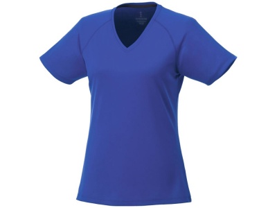 OA2003026614 Elevate. Модная женская футболка Amery  с коротким рукавом и V-образным вырезом, синий