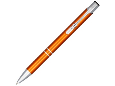 OA210209474 Кнопочная шариковая ручка Moneta из анодированного алюминия, черные чернила, оранжевый