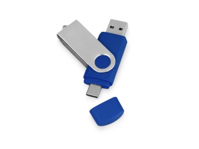 OA2003021698 USB/USB Type-C 3.0 флешка на 16 Гб Квебек C, синий
