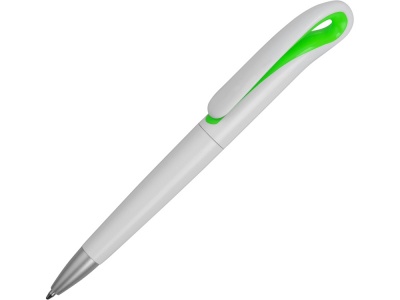 OA75B-WHT10 Scripto. Ручка шариковая Swansea, белый/зеленый, синие чернила