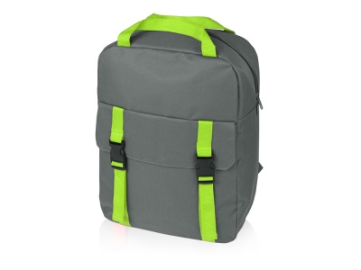 OA2003021334 Рюкзак Lock, серый/зеленое яблоко