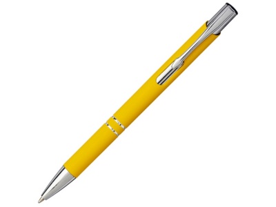 OA2102091470 Шариковая кнопочная ручка Moneta с матовым антискользящим покрытием, желтый