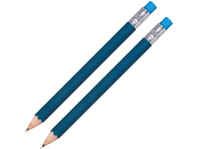 OA15092966 Набор Даллас: ручка шариковая, карандаш с ластиком в футляре, синий
