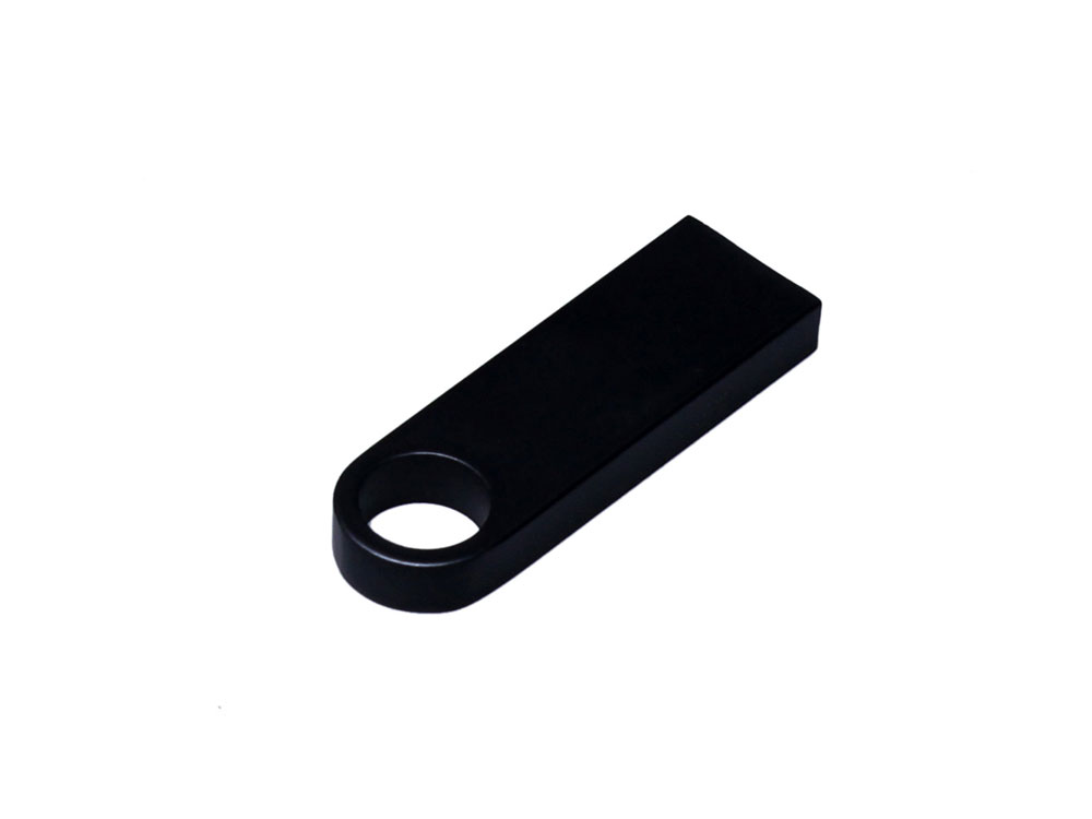 OA2408287140 USB 2.0-флешка на 512 Мбайт с мини чипом и круглым отверстием, черный