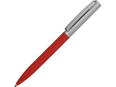 OA2003022248 Ручка металлическая soft-touch шариковая Tally с зеркальным слоем, серебристый/красный