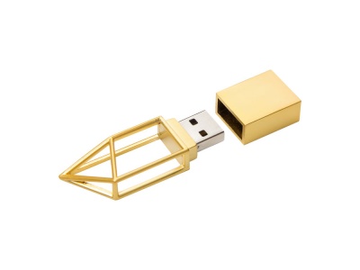 OA2102092404 USB-флешка на 16 ГБ,micro USB  золото