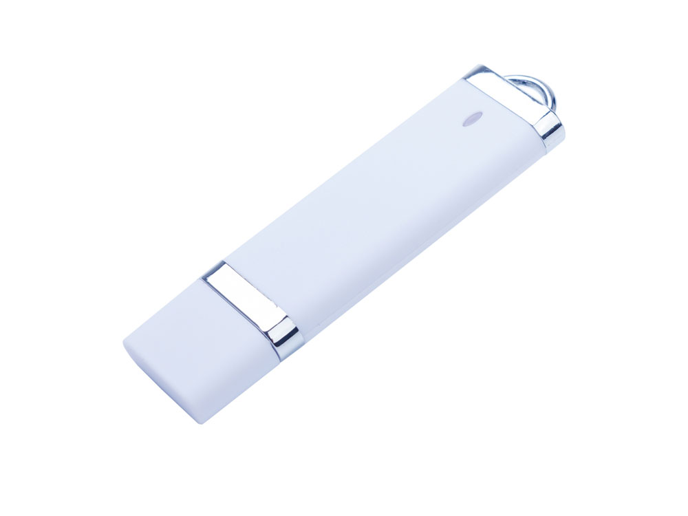 OA2102092221 USB-флешка на 64 ГБ с покрытием soft-touch Орландо,  белый