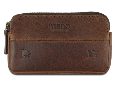 OA2408283758 MANO 1919. Ключница Mano Don Leon, натуральная кожа в коричневом цвете, 12 х 7 см