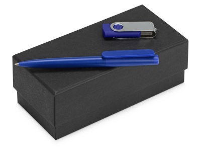 OA2003023763 Подарочный набор Qumbo с ручкой и флешкой, синий