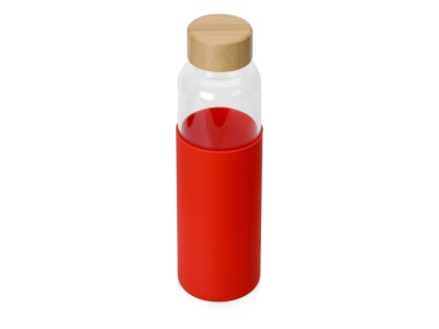 OA2102092061 Бутылка для воды стеклянная Refine, в чехле, 550 мл, красный