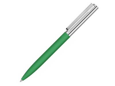 OA2102095838 Uma. Ручка металлическая шариковая Bright GUM soft-touch с зеркальной гравировкой, зеленый