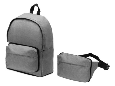 OA2102093751 Рюкзак из переработанного пластика Extend 2-в-1 с поясной сумкой, серый