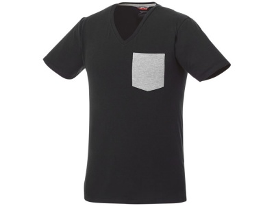 OA2003025955 Slazenger. Мужская футболка Gully с коротким рукавом и кармашком, черный/серый