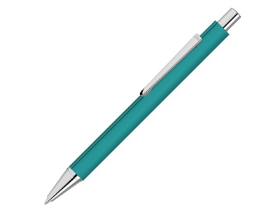 OA2102095133 Uma. Ручка шариковая металлическая Pyra soft-touch с зеркальной гравировкой, бирюзовый