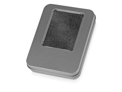 OA2003023359 Подарочная коробка для флеш-карт Сиам в шубере, серебристый