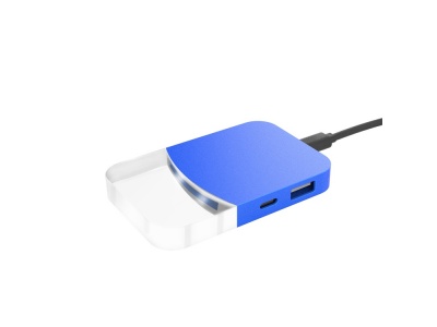 OA2102092106 Xoopar. USB хаб Mini iLO Hub, синий