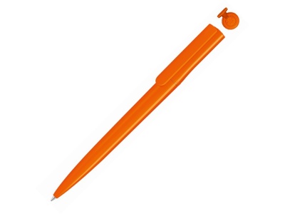 OA2003028163 Uma. Ручка шариковая пластиковая RECYCLED PET PEN switch, синий, 1 мм, оранжевый