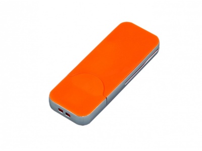 OA2102093150 USB-флешка на 128 Гб в стиле I-phone, прямоугольнй формы, оранжевый