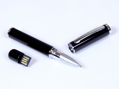 OA2102093582 USB-флешка на 64 ГБ в виде ручки с мини чипом, черный