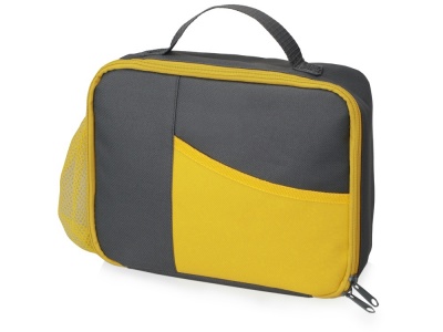 OA21020984 Изотермическая сумка-холодильник Breeze для ланч-бокса, серый/желтый