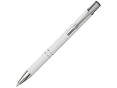 OA2102091467 Шариковая кнопочная ручка Moneta с матовым антискользящим покрытием, белый