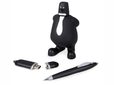 OA1701401056 Набор: блекмэн Майк, флеш-карта USB 2. на 4 Гб, ручка шариковая, черный