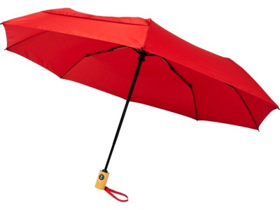 OA2003028353 Avenue. Автоматический складной зонт Bo из переработанного ПЭТ-пластика, красный